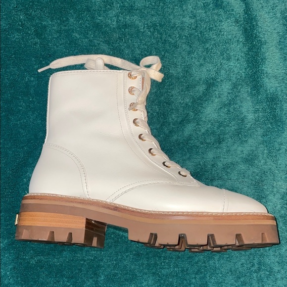 Kate Spade Merritt Lug leather Combat Boots NWOT - Picture 6 of 14